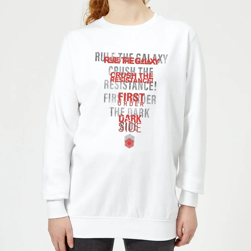 Star Wars Dark Side Echo White Women's Sweatshirt - White - S Image 1
