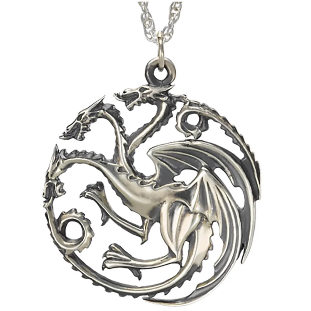 Game of Thrones House Targaryen Sterling Silver Pendant Image 1