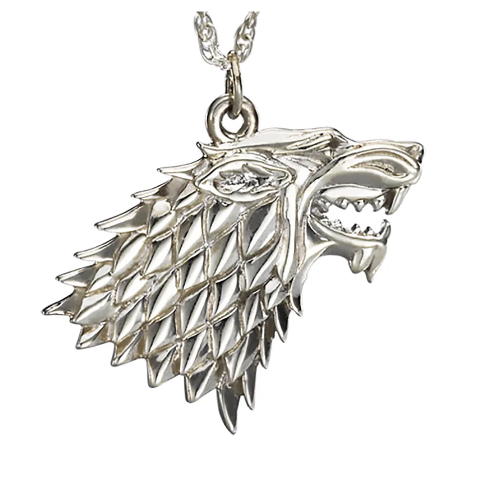 Game of Thrones House Stark Sterling Silver Pendant Image 1