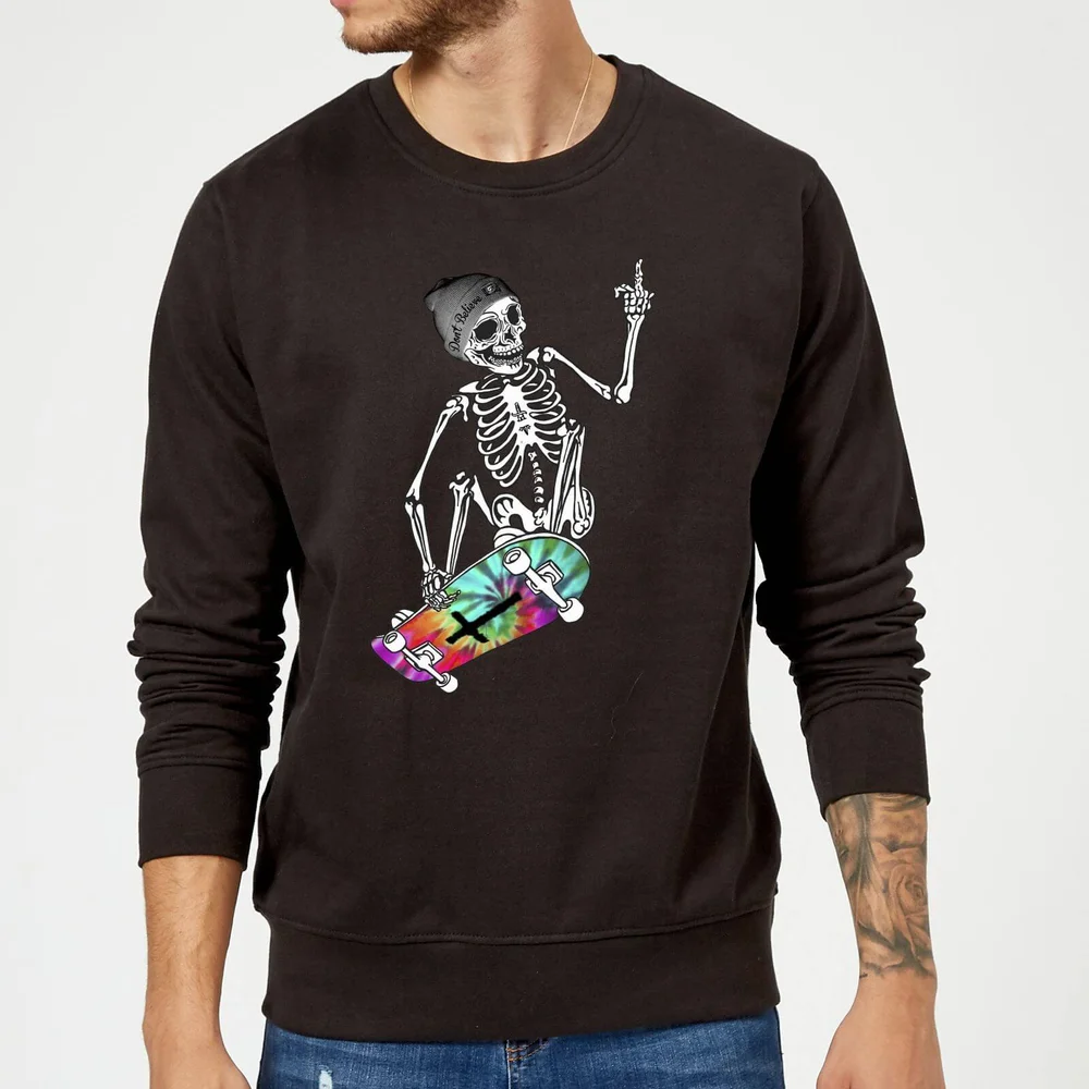 Rum Knuckles Don't Believe Sweatshirt - Black - S Image 1