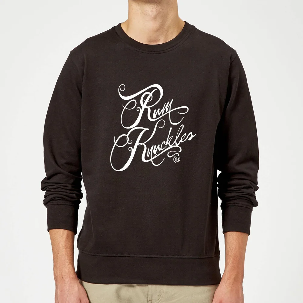 Rum Knuckles Typography Sweatshirt - Black - S Image 1