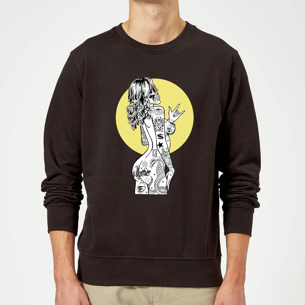 Rum Knuckles Lady Rad Sweatshirt - Black - S Image 1