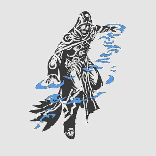 Magic The Gathering Jace Character Art T-Shirt - Grey