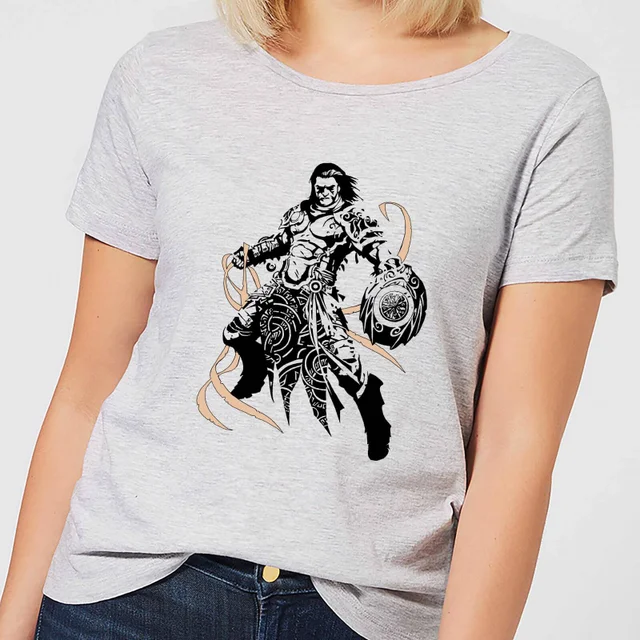 Magic The Gathering Gideon Character Art Women's T-Shirt - Grey
