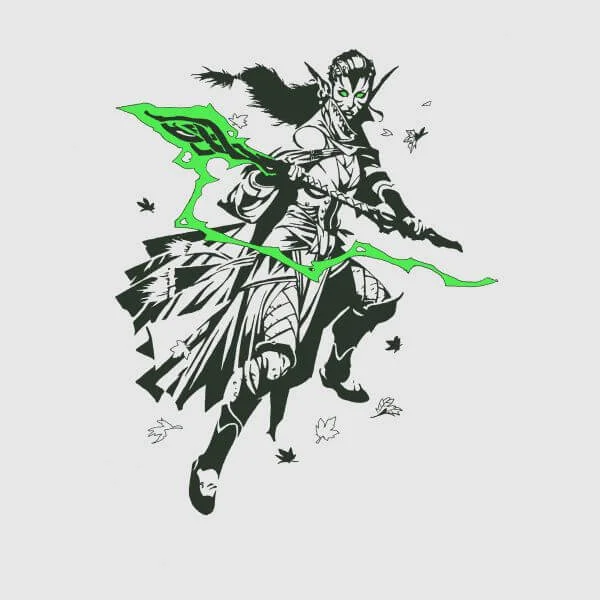 Magic The Gathering Nissa Character Art Women's T-Shirt - Grey