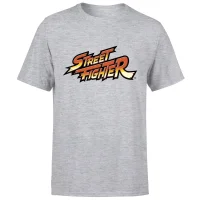 Street Fighter Logo Men's T-Shirt - Grey - undefined undefined