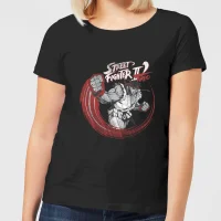 Street Fighter RYU Sketch Women's T-Shirt - Black - undefined undefined