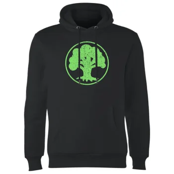 Magic The Gathering Mana Green Hoodie - Black