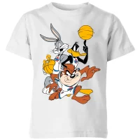 Space Jam Group Shot Kids' T-Shirt - White - undefined undefined