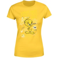 Looney Tunes Tweety Pie More Puddy Tats Women's T-Shirt - Yellow - undefined undefined