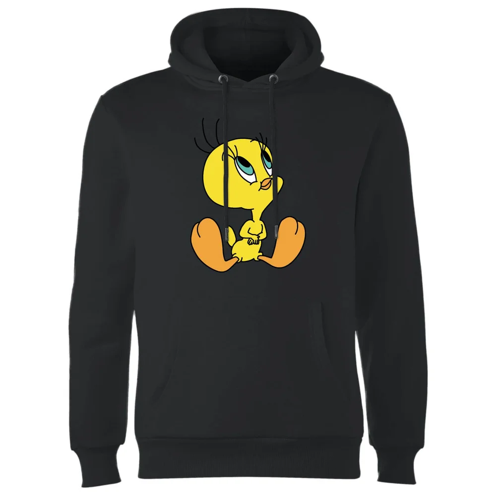 Looney Tunes Tweety Sitting Hoodie - Black - S Image 1