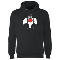Looney Tunes Sylvester Big Face Hoodie - Black - undefined undefined