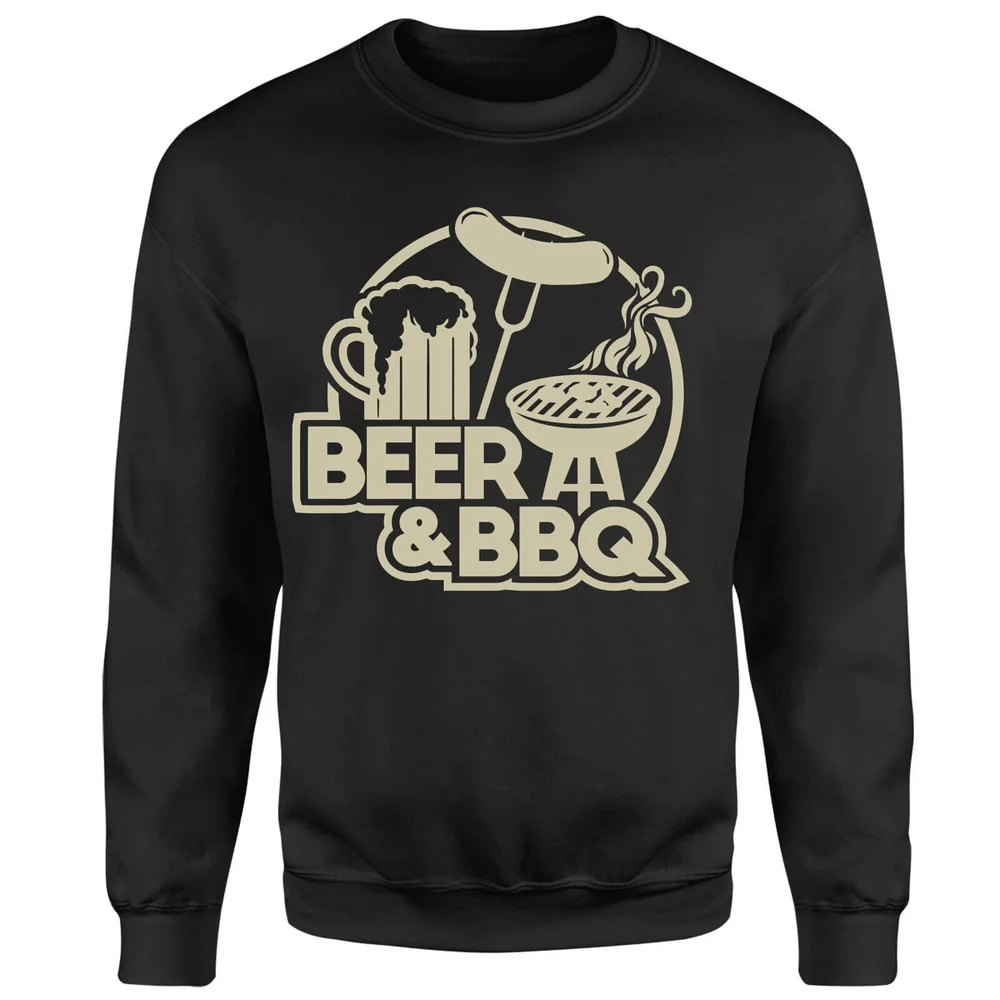 Beer & BBQ Sweatshirt - Black - S - Black Image 1