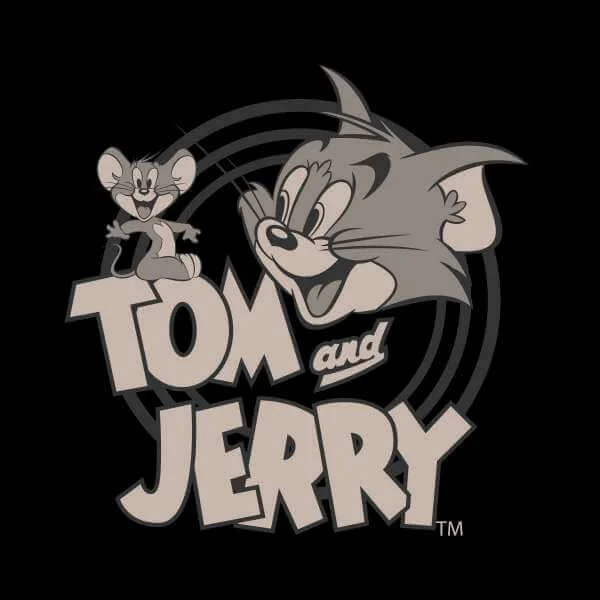 Tom & Jerry Circle Sweatshirt - Black