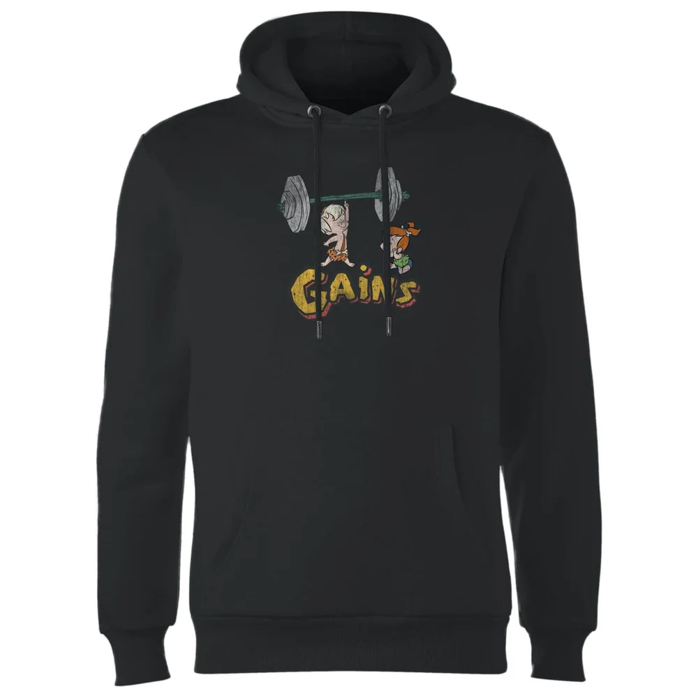 The Flintstones Distressed Bam Bam Gains Hoodie - Black - S Image 1