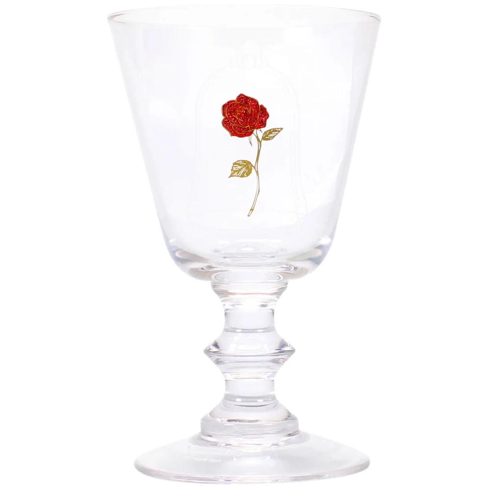 Beauty & The Beast Glass Goblet - Rose Image 1