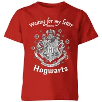 Harry Potter Waiting For My Letter From Hogwarts Kids' T-Shirt - Red - undefined undefined