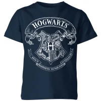 Harry Potter Hogwarts Crest Kids' T-Shirt - Navy - undefined undefined