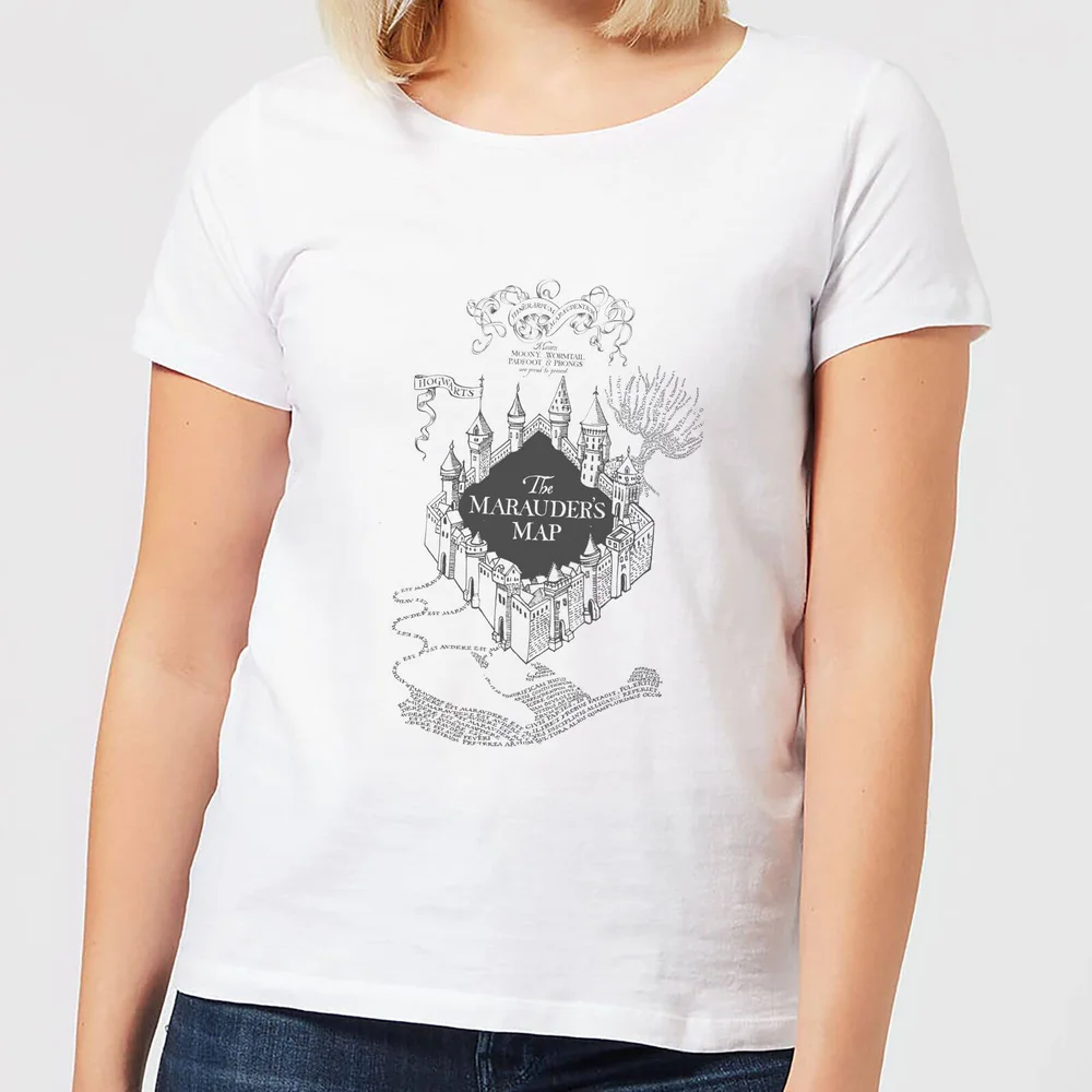 Harry Potter The Marauder's Map Women's T-Shirt - White - S Image 1