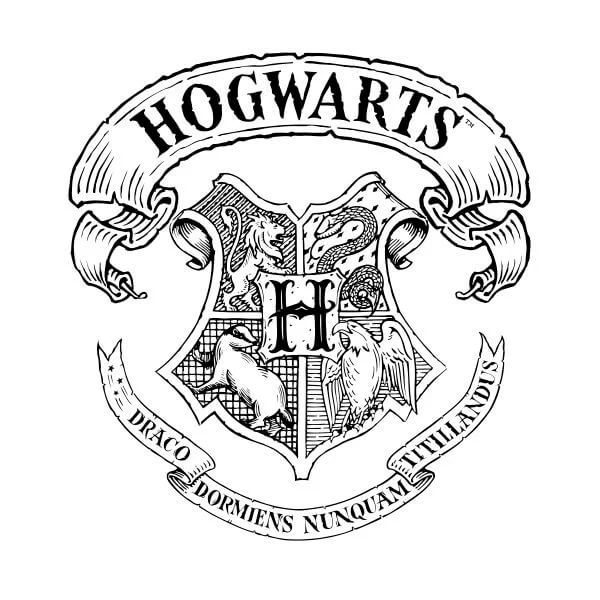 Harry Potter Hogwarts Crest Women's T-Shirt - White