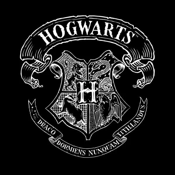 Harry Potter Hogwarts Crest Women's T-Shirt - Black