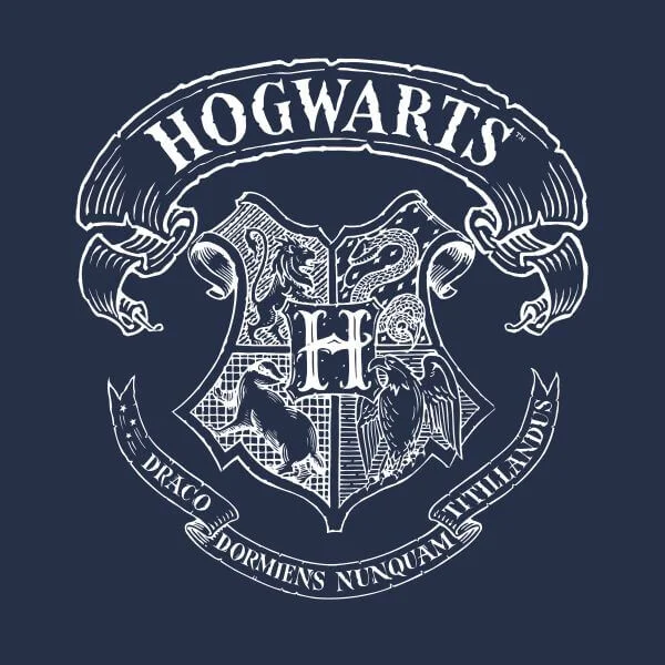 Harry Potter Hogwarts Crest Women's T-Shirt - Navy
