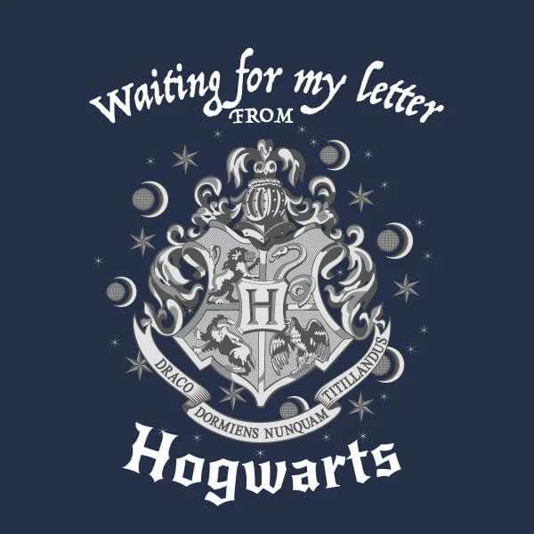 Harry Potter Waiting For My Letter From Hogwarts Women's T-Shirt - Navy