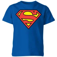 DC Originals Official Superman Shield Kids' T-Shirt - Royal Blue - undefined undefined