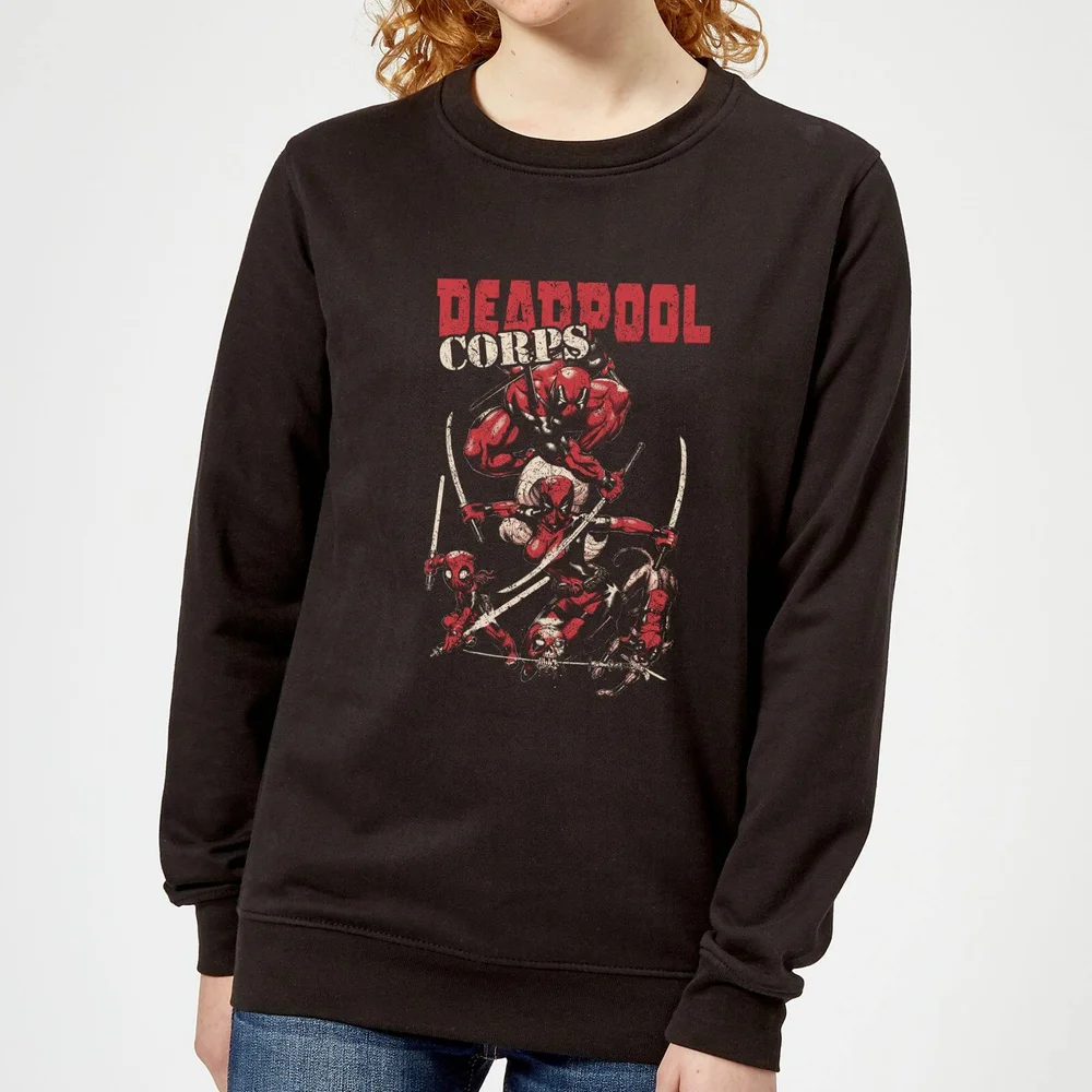 Marvel Deadpool Family Corps Women's Sweatshirt - Black - S Image 1