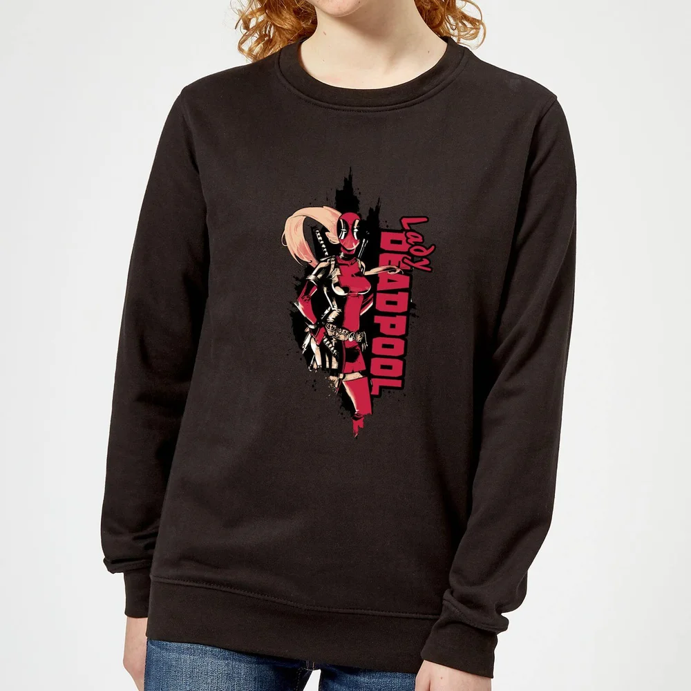 Marvel Deadpool Lady Deadpool Women's Sweatshirt - Black - S Image 1