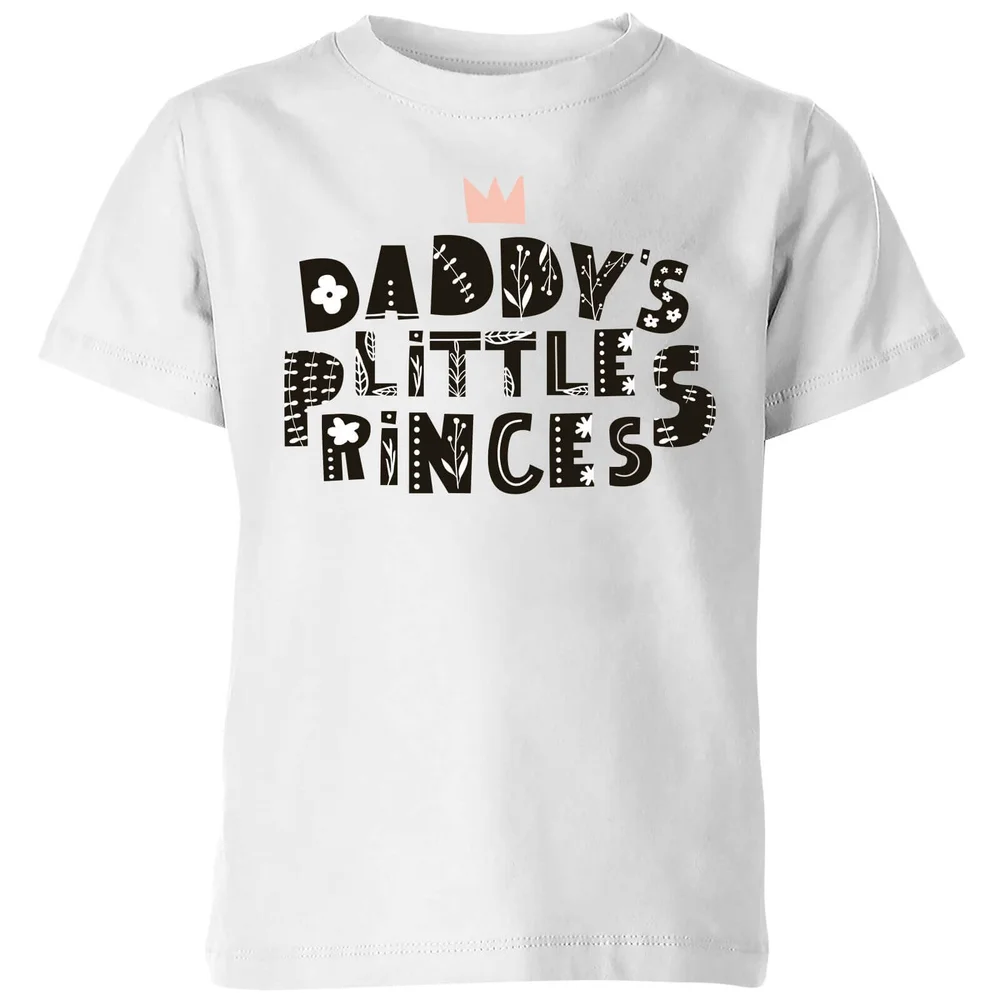 My Little Rascal Daddy's Little Princess Kids' T-Shirt - White - 3-4 Years - White Image 1