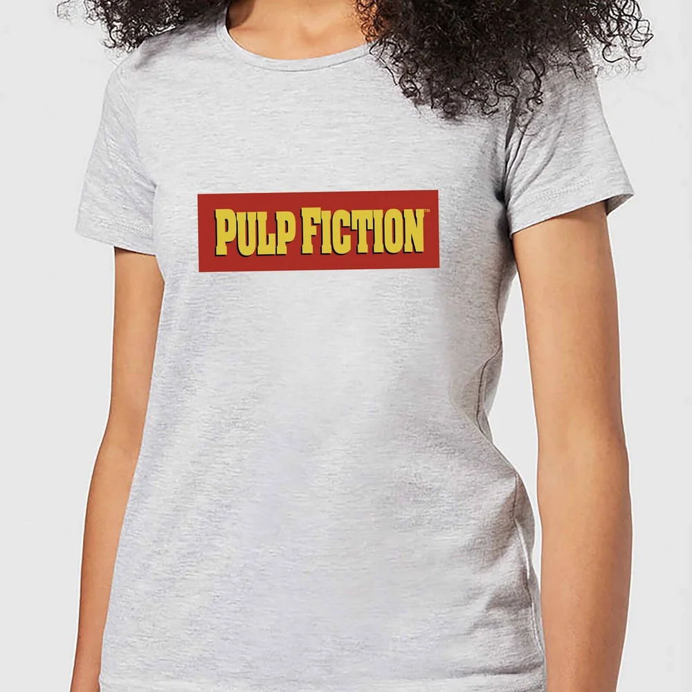 Pulp Fiction Logo Women's T-Shirt - Grey - S Image 1