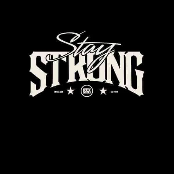 Stay Strong Logo Men's T-Shirt - Black