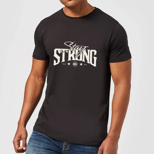 Stay Strong Logo Men's T-Shirt - Black