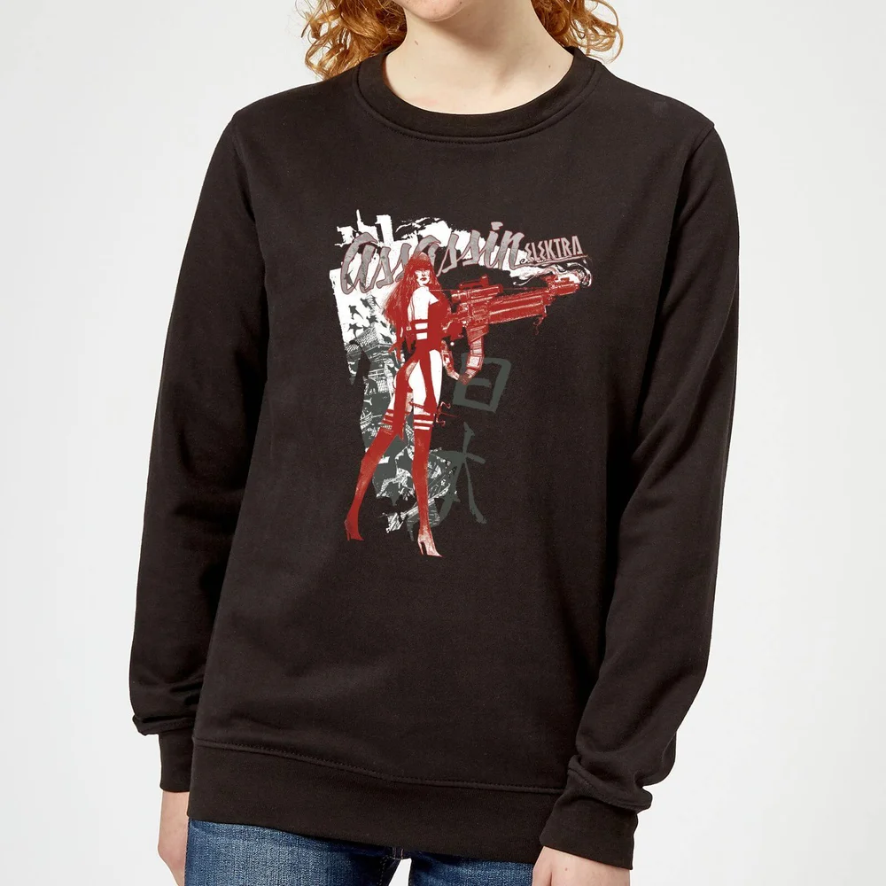 Marvel Knights Elektra Assassin Women's Sweatshirt - Black - S Image 1