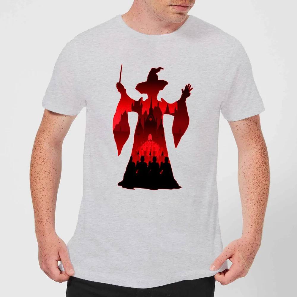 Harry Potter Minerva McGonagall Silhouette Men's T-Shirt - Grey - S - Grey Image 1