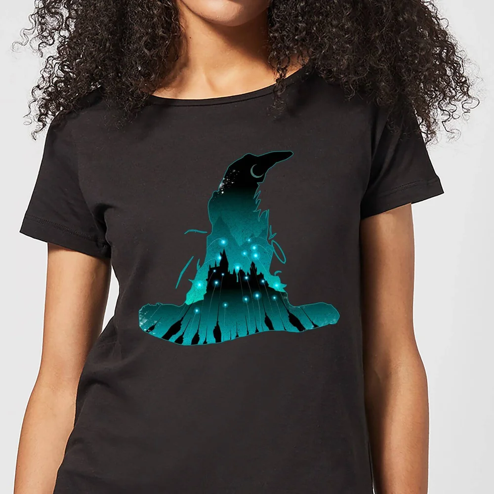 Harry Potter Hogwarts Silhouette Women's T-Shirt - Black - S - Black Image 1