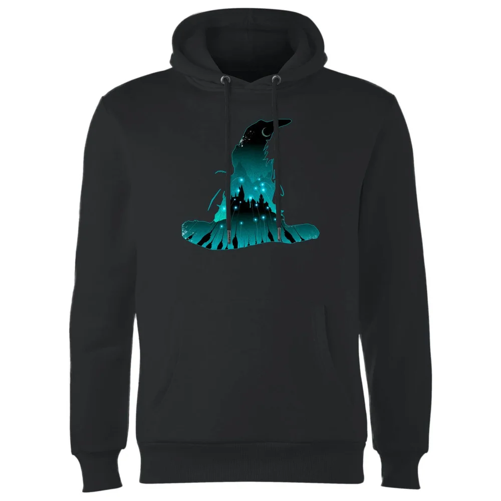 Harry Potter Hogwarts Silhouette Hoodie - Black - S - Black Image 1