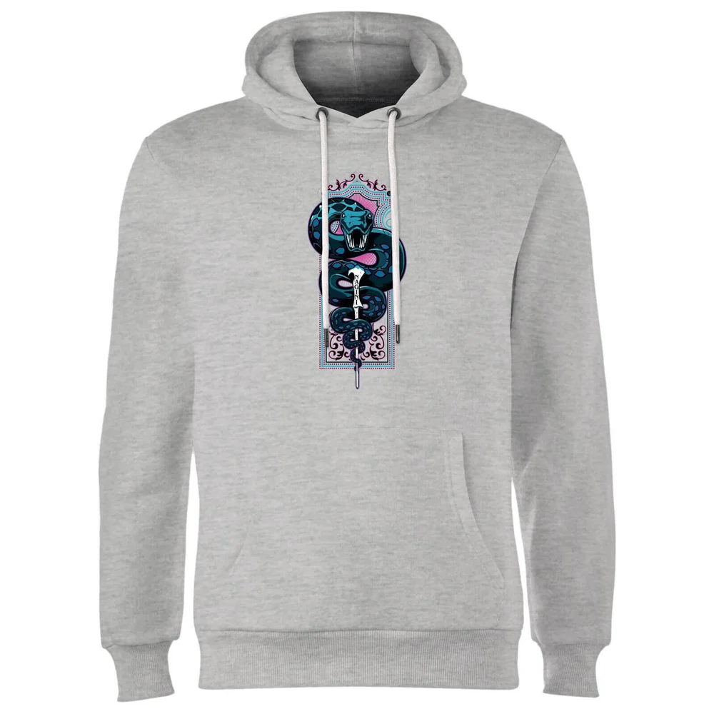 Harry Potter Neon Basilisk Hoodie - Grey - S - Grey Image 1