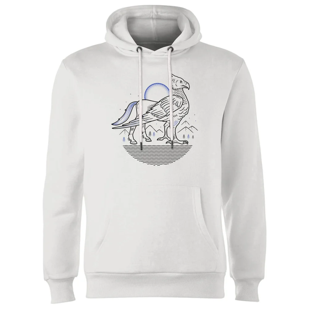 Harry Potter Buckbeak Line Art Hoodie - White - S Image 1