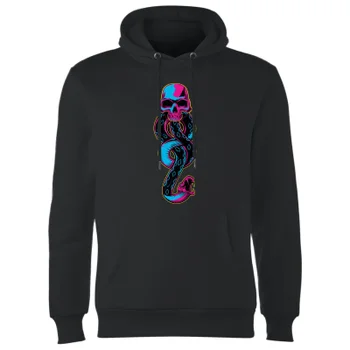 Harry Potter Neon Dark Mark Hoodie - Black