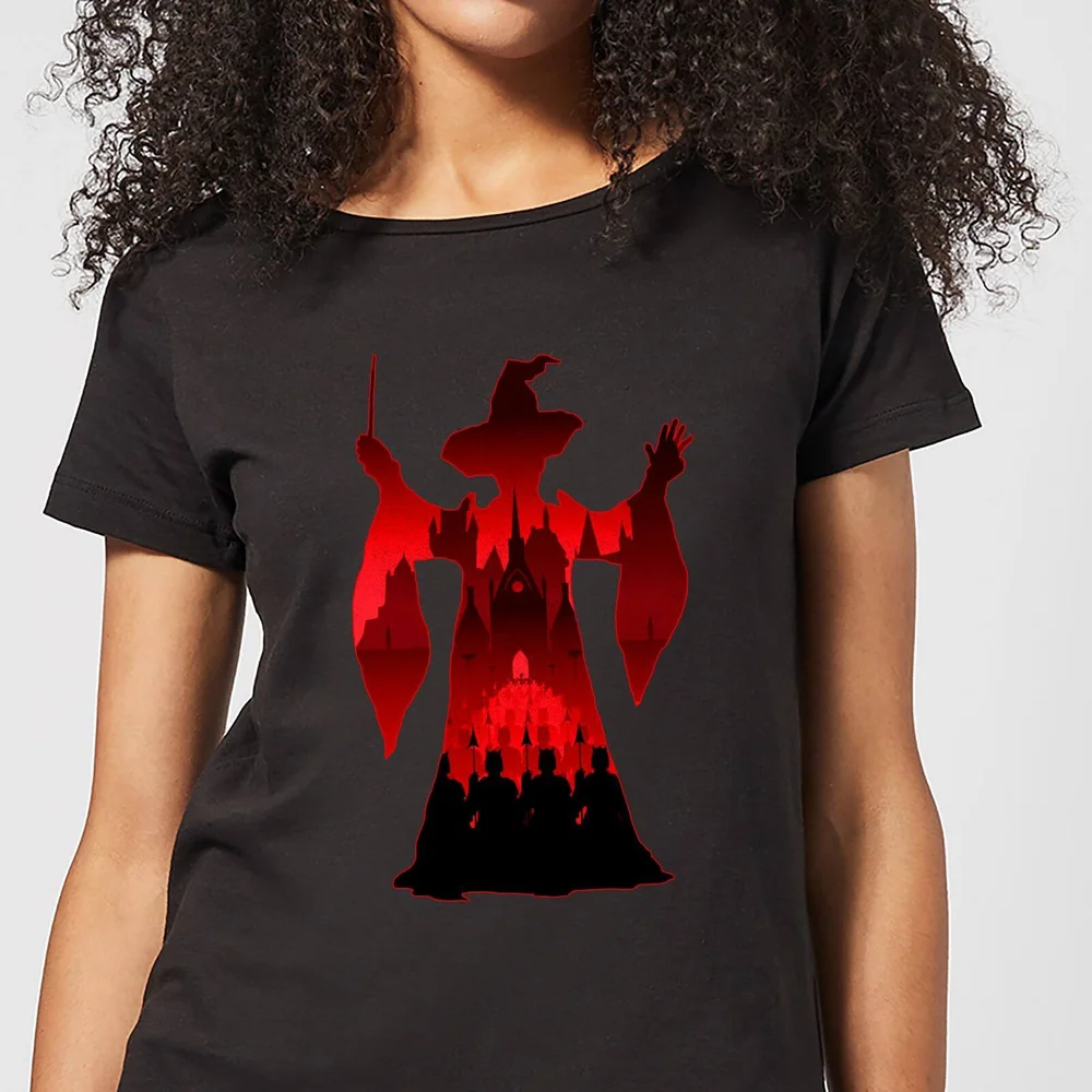 Harry Potter Minerva McGonagall Silhouette Women's T-Shirt - Black - S - Black Image 1