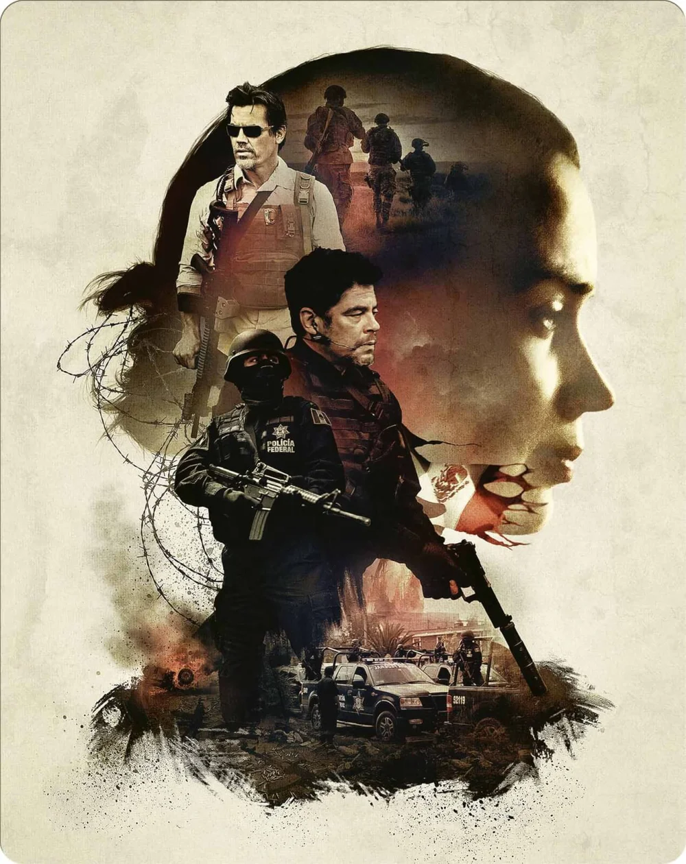 Sicario 4K Ultra HD (Includes 2D Version) - Zavvi Exclusive Limited Edition Steelbook Image 1