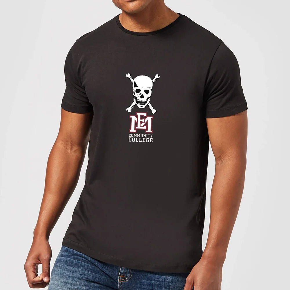 East Mississippi Community College Skull and Logo Men's T-Shirt - Black - S Image 1