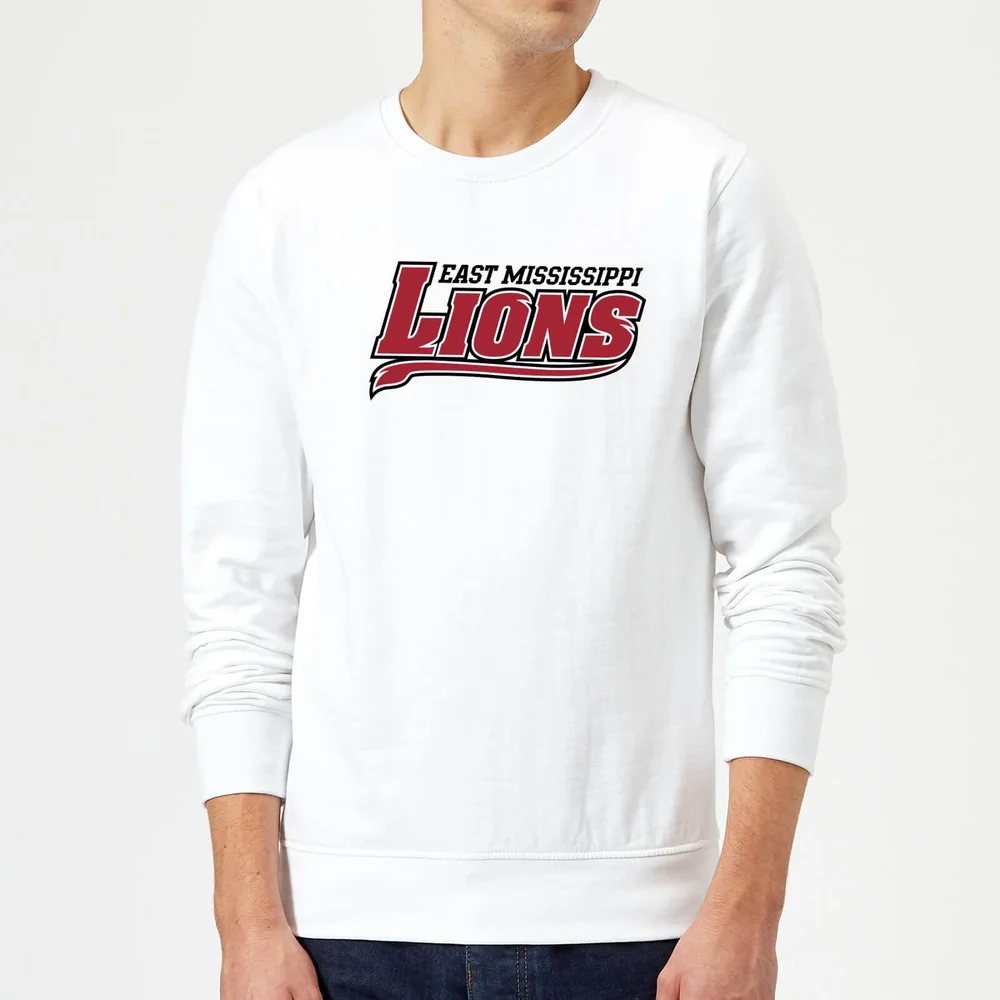 East Mississippi Community College Lions Script Logo Sweatshirt - White - S Image 1