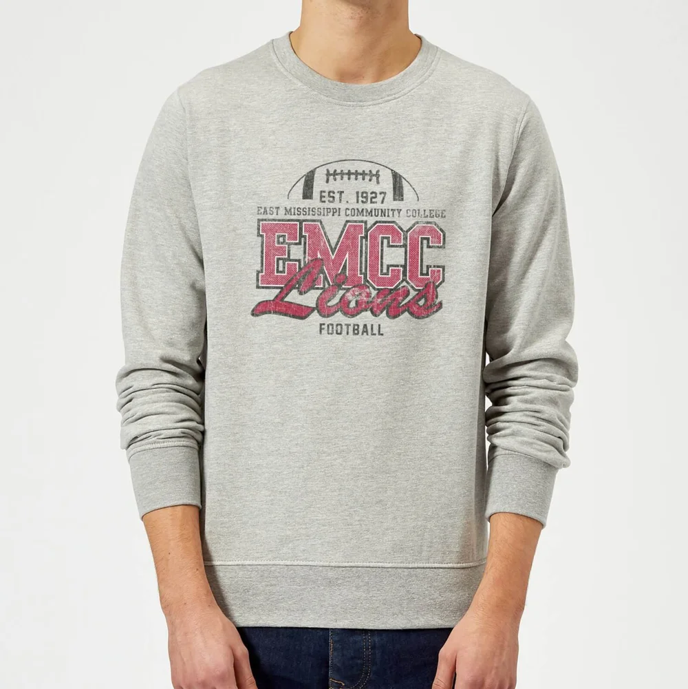 East Mississippi Community College Lions Distressed Sweatshirt - Grey - S - Grey Image 1