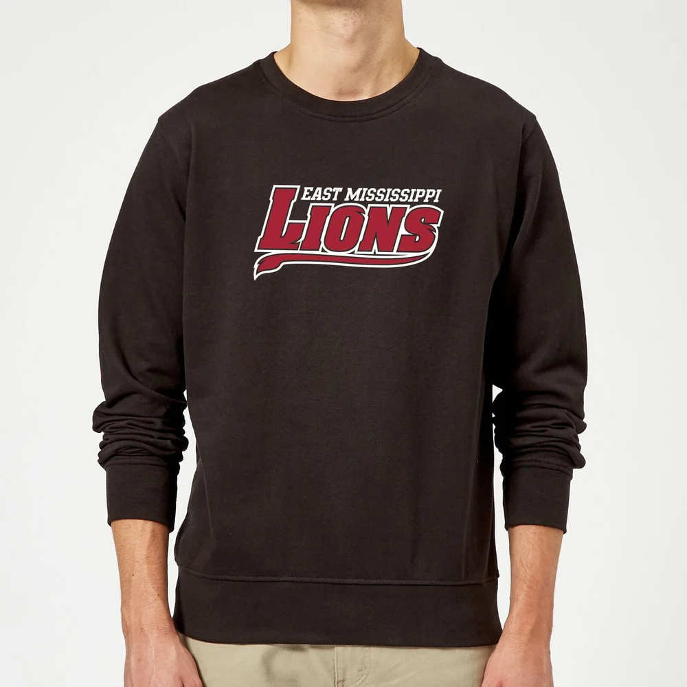 East Mississippi Community College Lions Script Logo Sweatshirt - Black - S Image 1