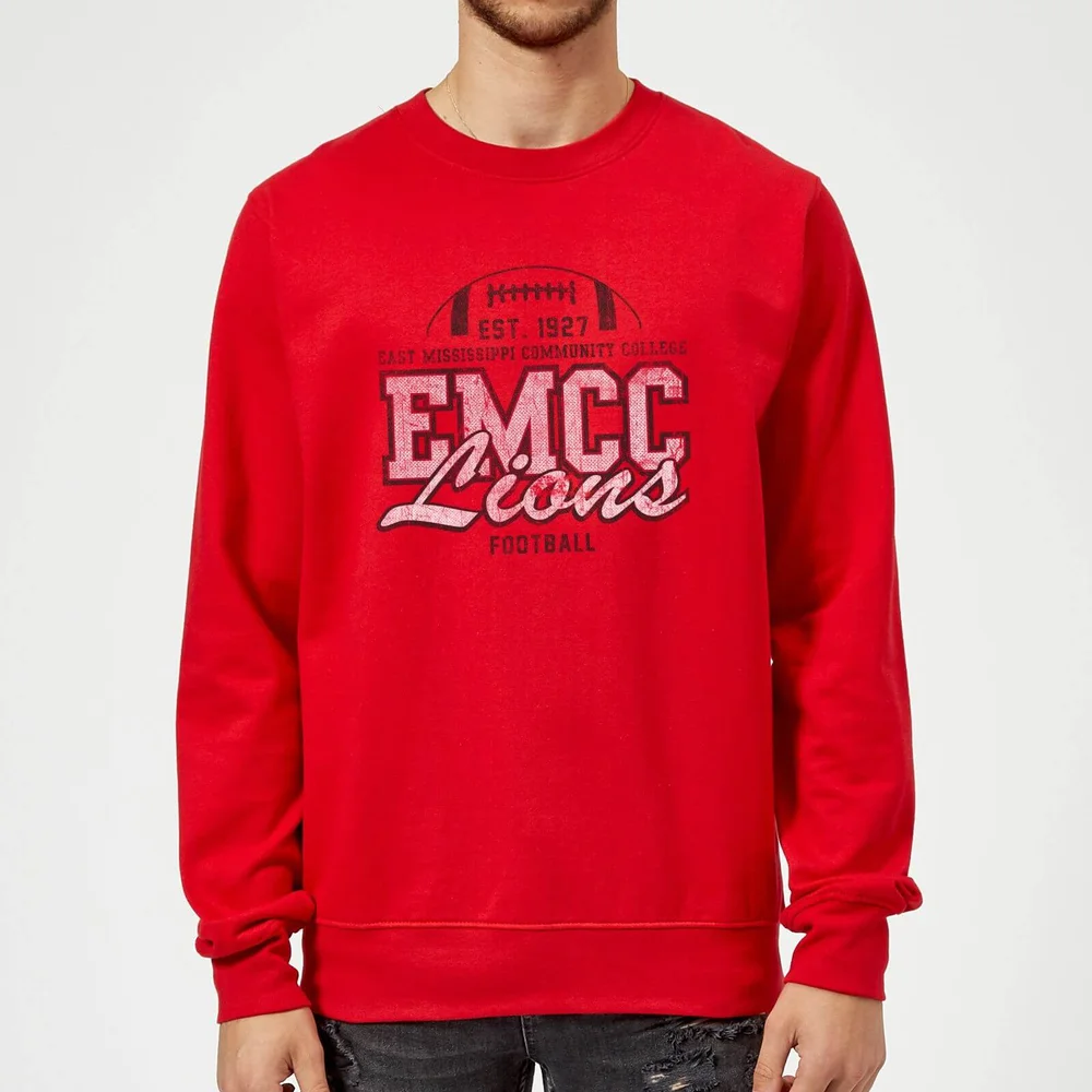 East Mississippi Community College Lions Distressed Sweatshirt - Red - S Image 1