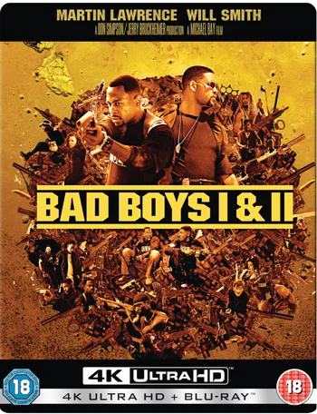 Bad Boys I&II Collection 4K Ultra HD – Zavvi Exclusive Pop Art Steelbook