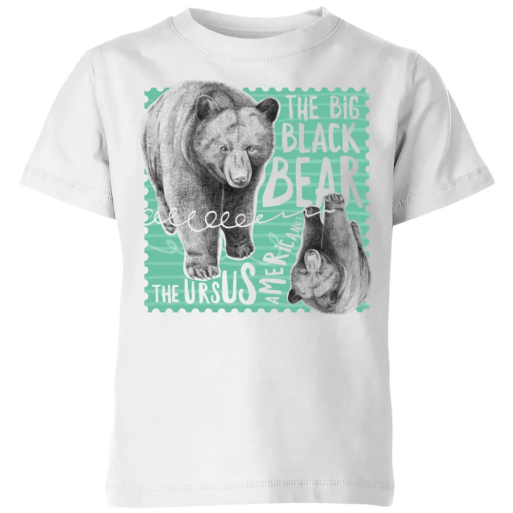 Natural History Museum The Big Black Bear Kids' T-Shirt - White - 3-4 Years - White Image 1